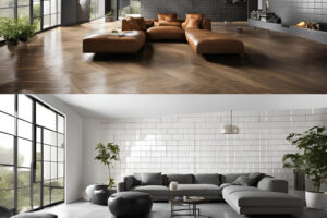 Matte vs. Glossy Finish Living Room Tiles: Which one to Choose?